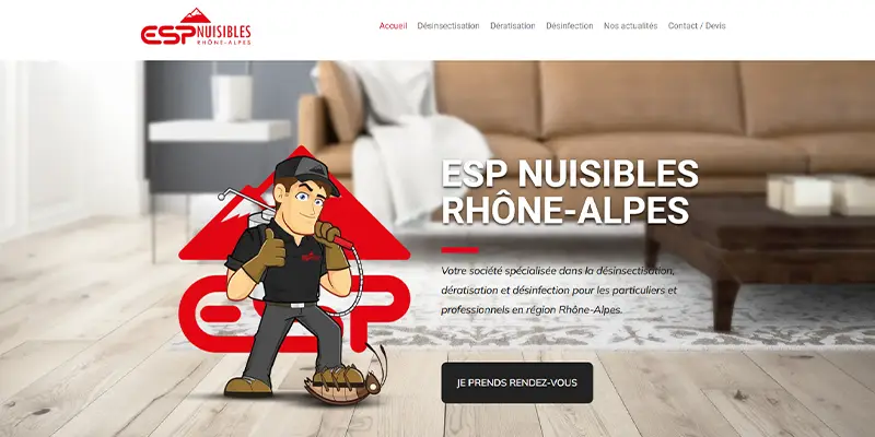 Site ESP-Nuisibles en ligne par Printocrea.com